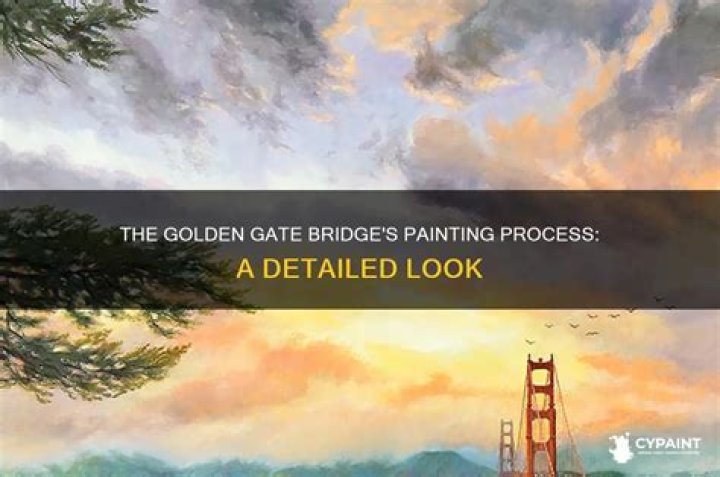 How many times a year is the Golden Gate Bridge painted?