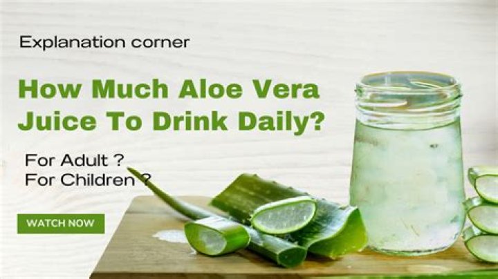 How much aloe vera juice should I drink for acid reflux?