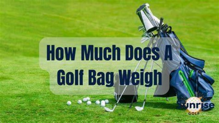 How much does a light golf bag weigh?