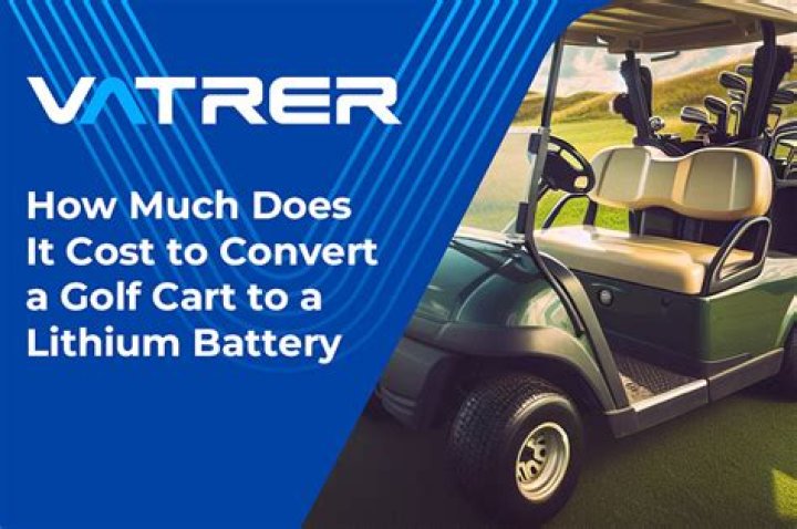 How much does it cost to convert a golf cart to lithium?