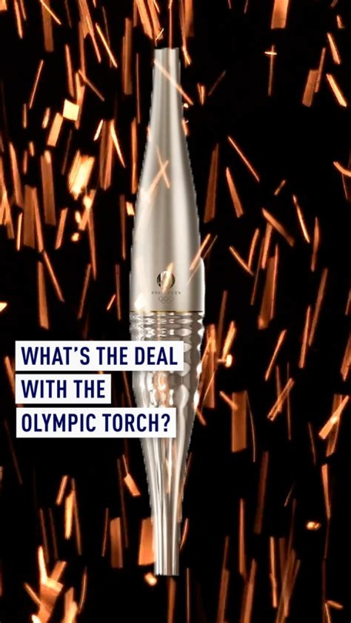 How much does the Olympic torch weigh in pounds?
