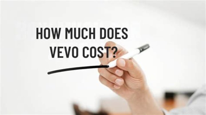 How much does Vevo cost?
