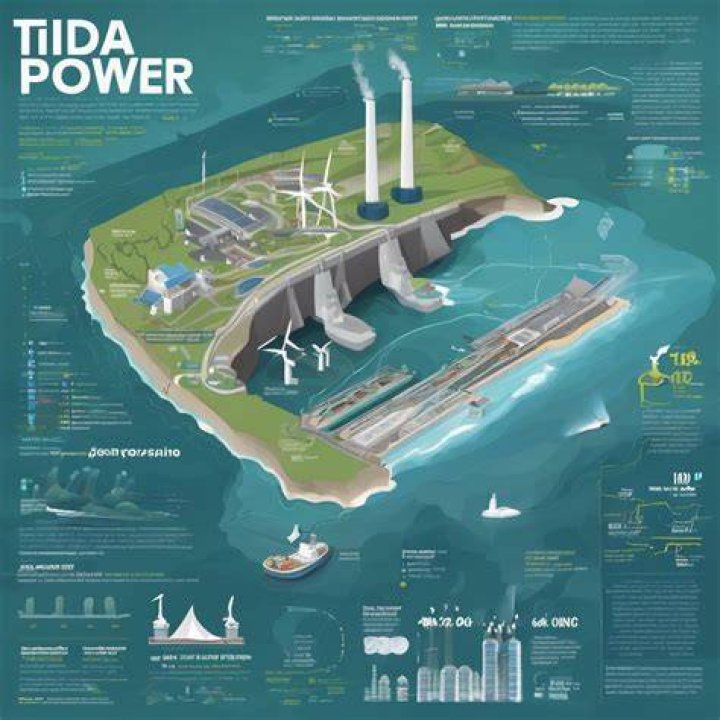 How much energy is estimated as total tidal power throughout the world?