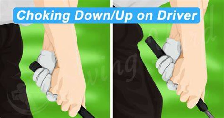 How much should you choke up on golf club?