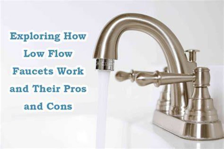 How much water does a low-flow faucet use?