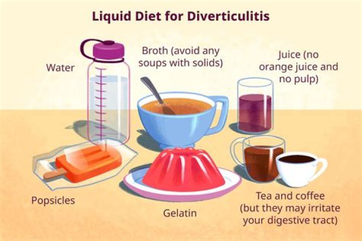 How much water should you drink with diverticulitis?