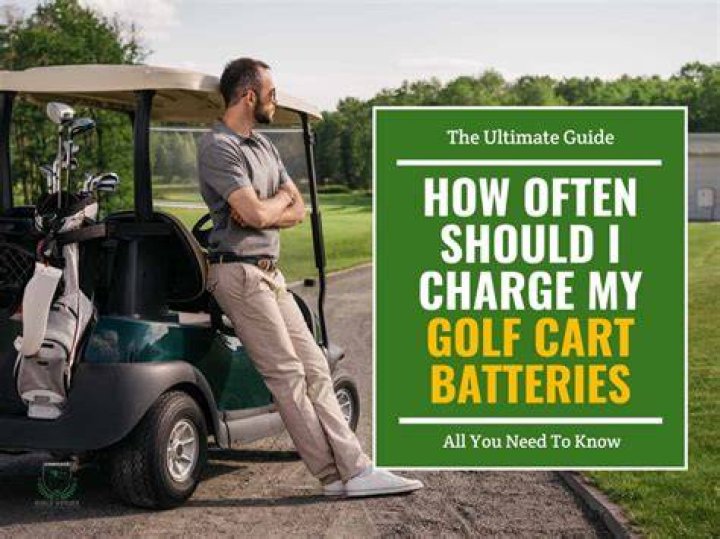 How often should a golf cart be charged?