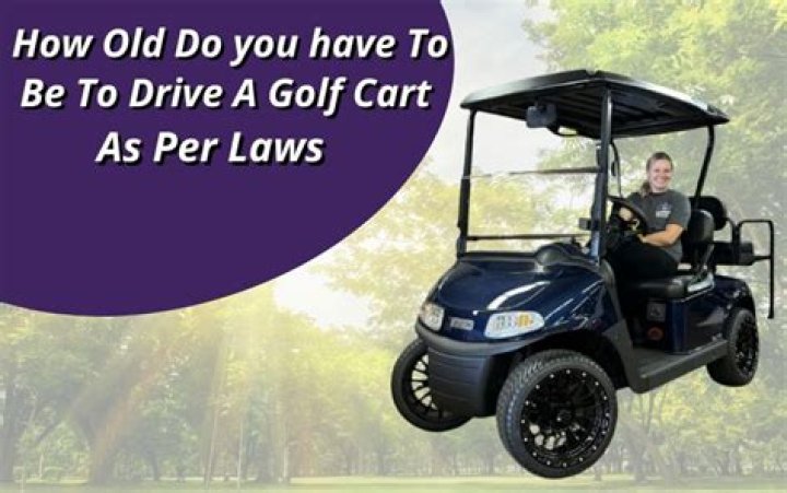 How old do you have to be to drive a golf cart on the road in Florida?