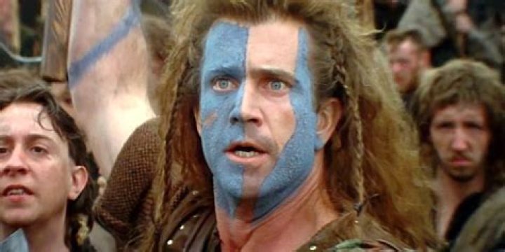 How old was Mel Gibson when he filmed Braveheart?