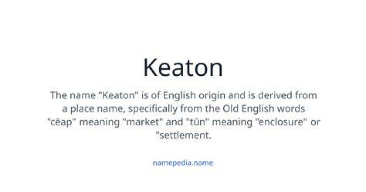 How rare is the name Keaton?