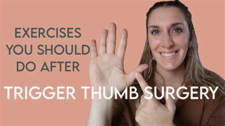 How should you sleep after thumb surgery?