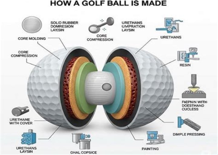 How was the early golf ball made?