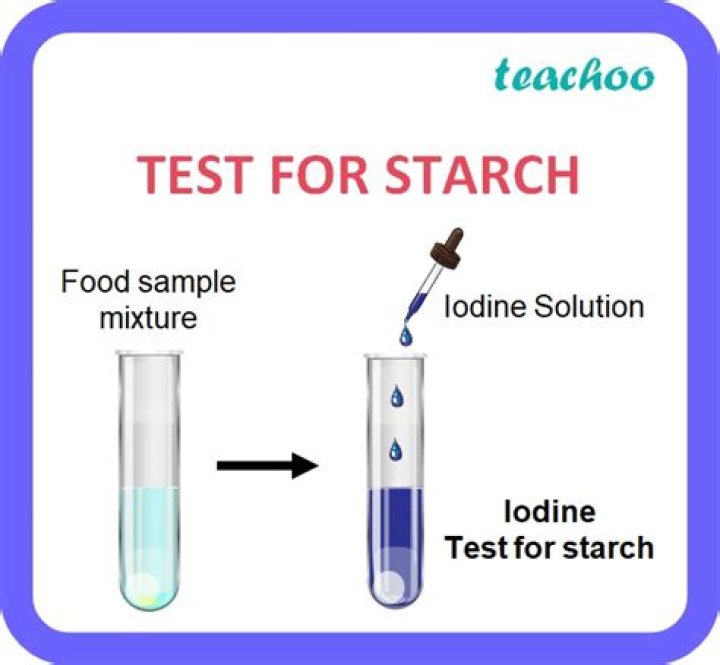 How you would test the water for starch and glucose?