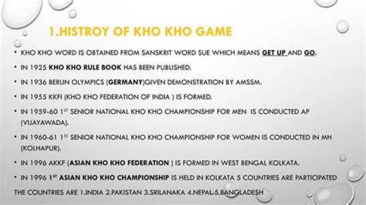 In which state is the game of Kho-Kho famous today?