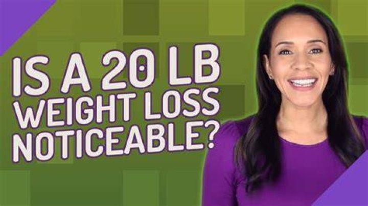 Is 10 pounds noticeable weight loss?