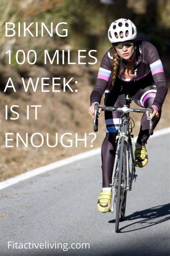 Is biking 100 miles a week good?
