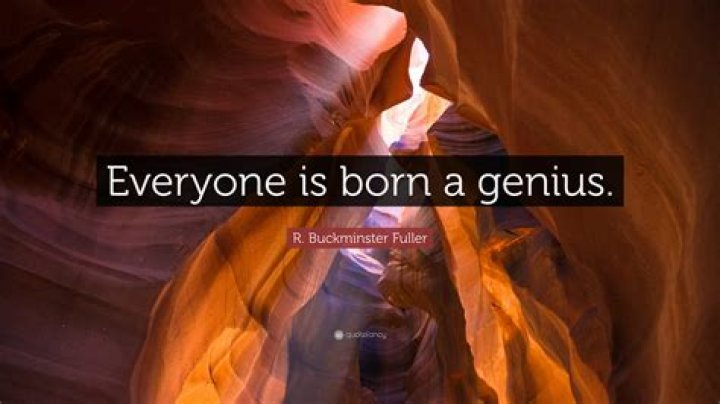 Is everyone born a genius?