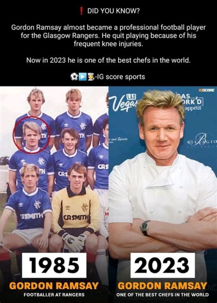 Is Gordon Ramsay an ex footballer?