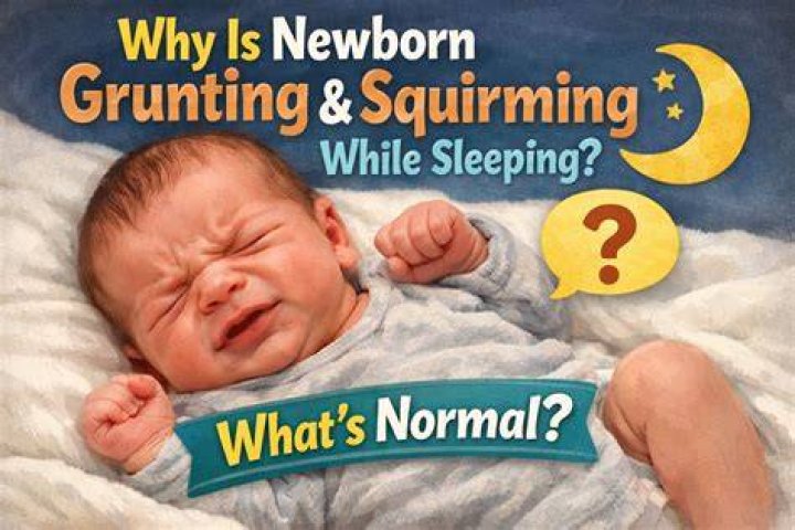 Is grunting normal in newborns?