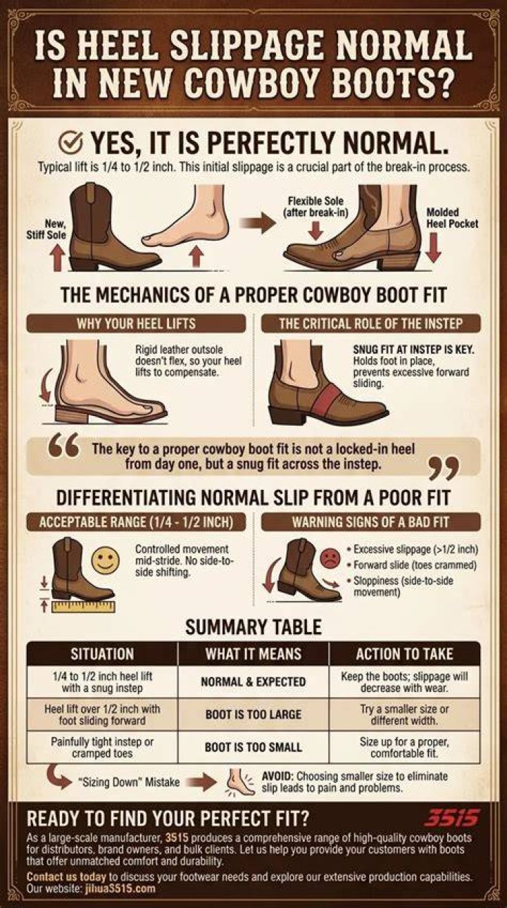 Is heel slippage normal?
