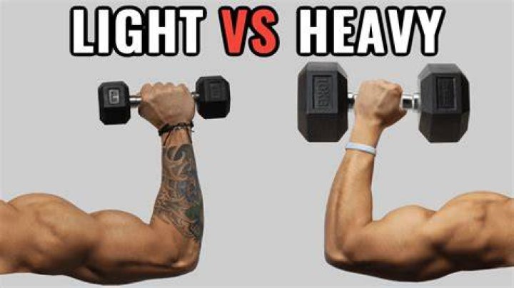 Is it better to lift heavy or light for biceps?