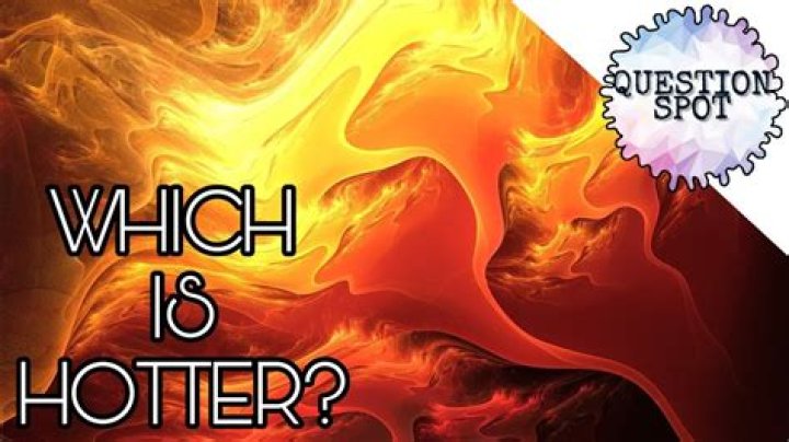 Is lava hotter than fire?