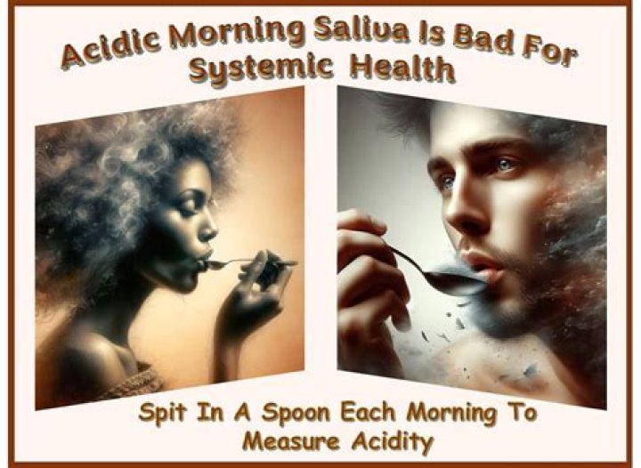 Is morning saliva healthy?