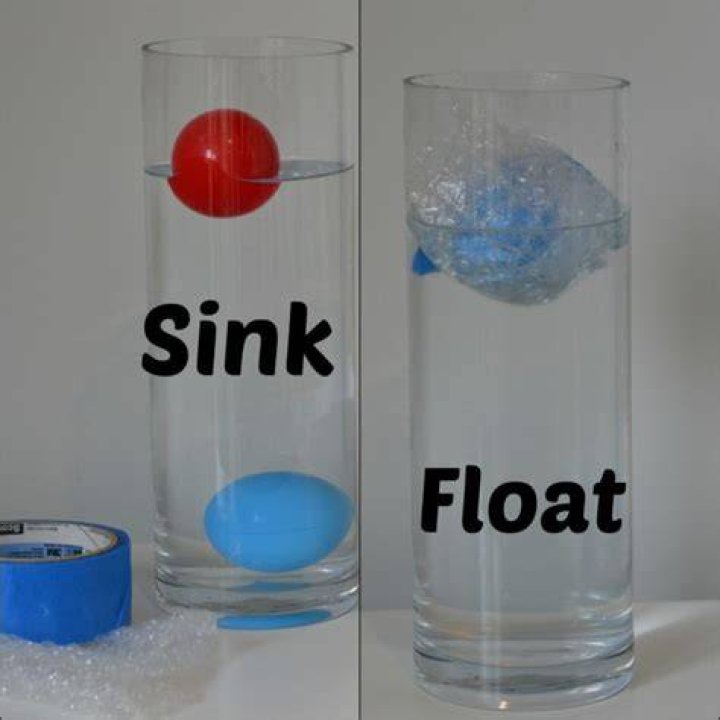 Is plastic ball float in water?