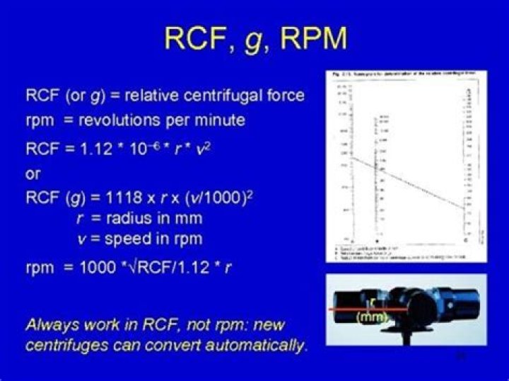 Is RCF the same as G?