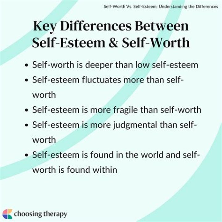 Is self-esteem a value?