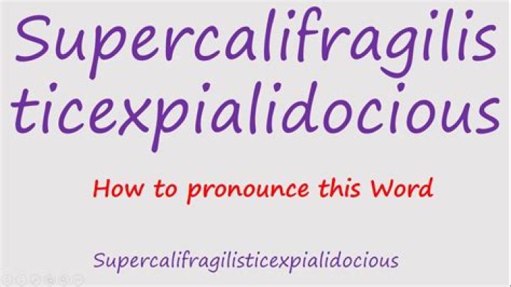 Is Supercalifragilisticexpialidocious the longest word?
