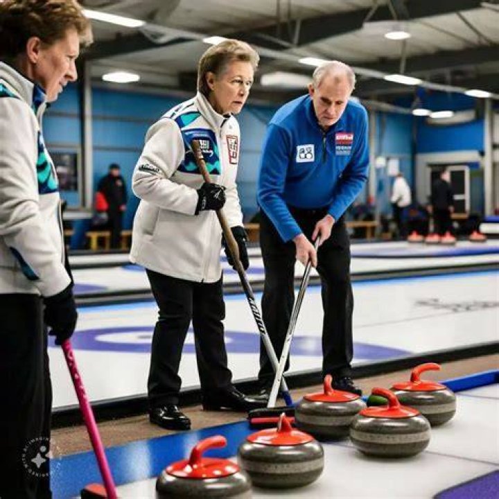 Is the game curling on ice?