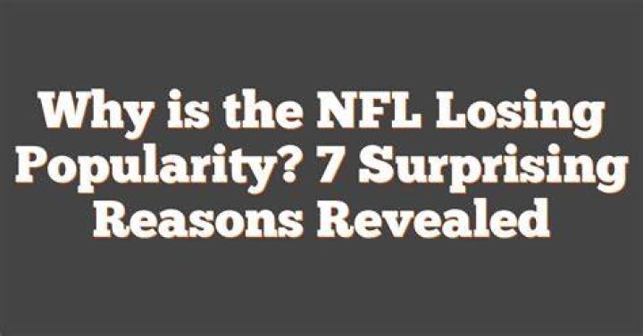 Is the NFL losing popularity?