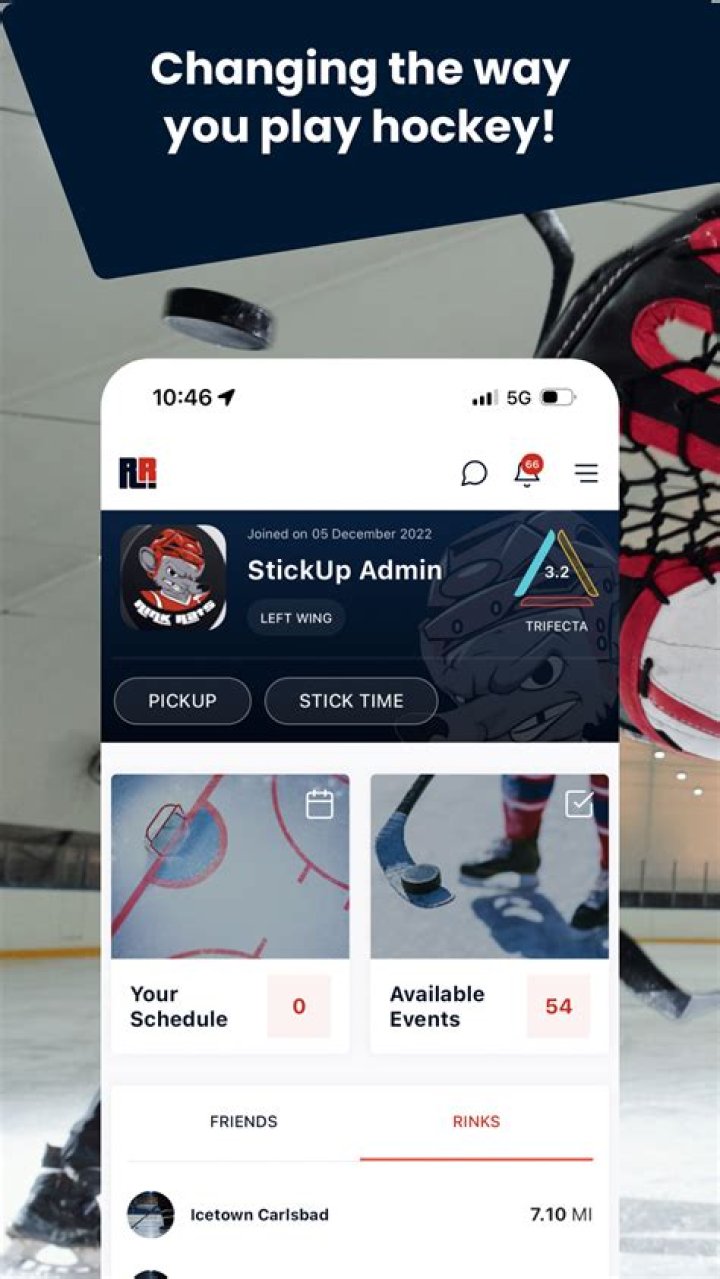 Is there a college hockey app?