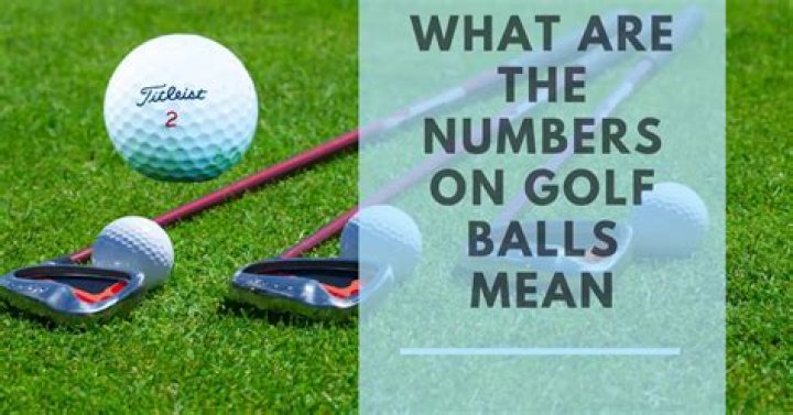 Is there a difference between red and black numbers on golf balls?