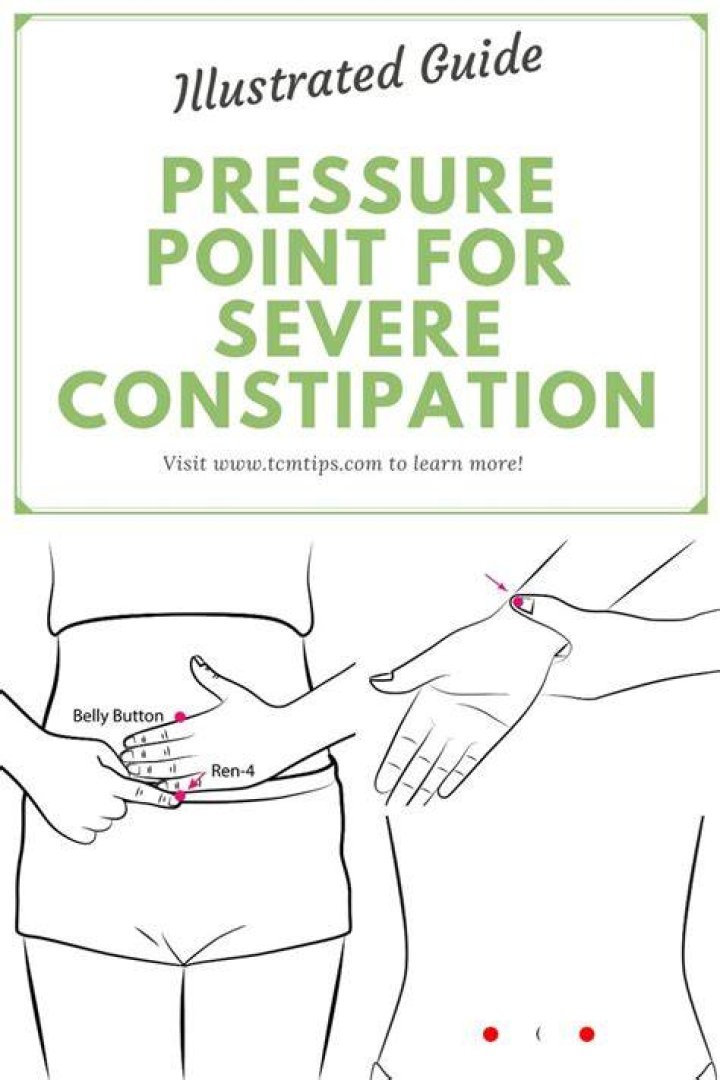 Is there a pressure point to relieve constipation?