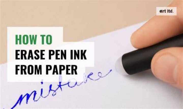 Is there a way to erase marker from paper?