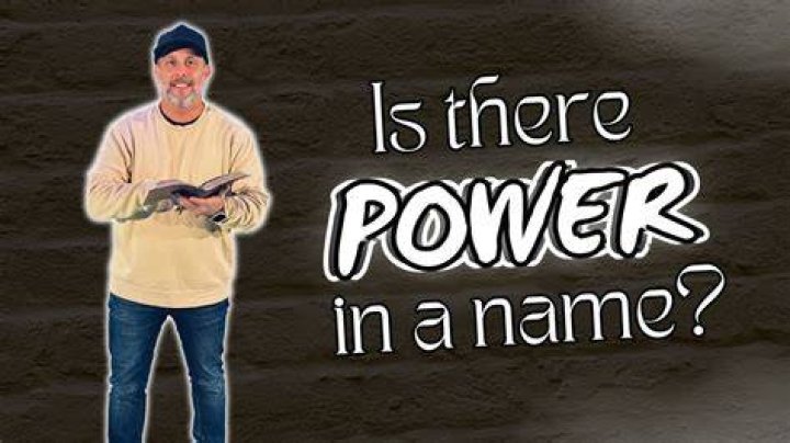 Is there power in a name?