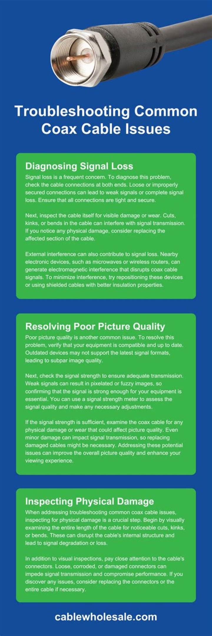 Should I replace my coaxial cable?