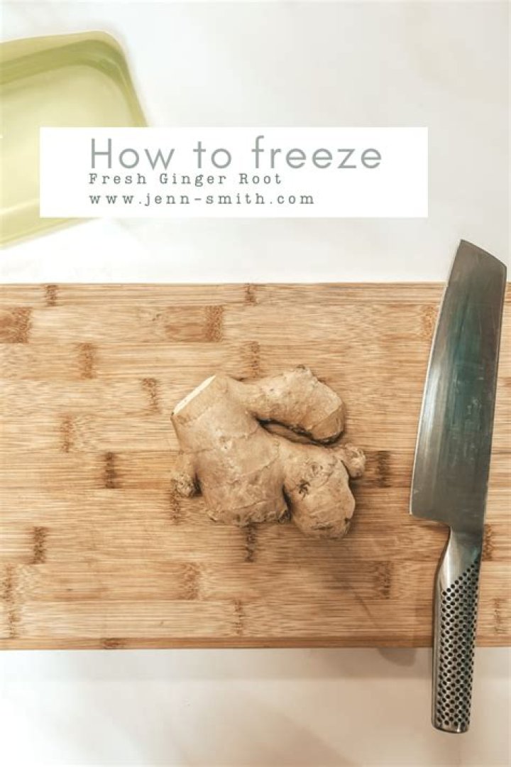Should I wash ginger root before freezing?
