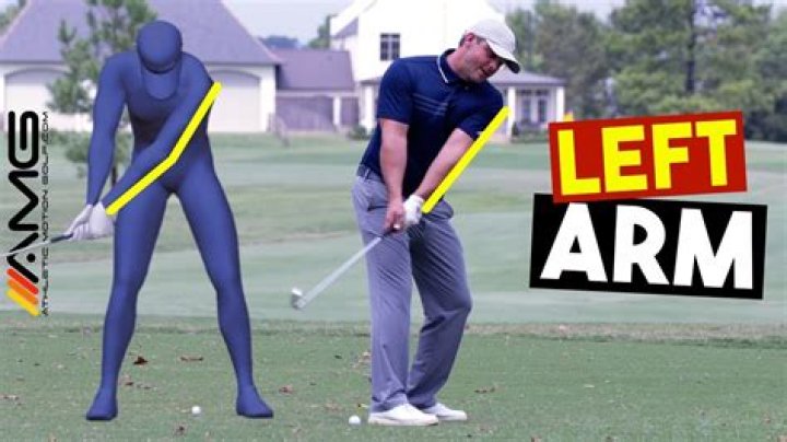 Should left arm be straight at impact?