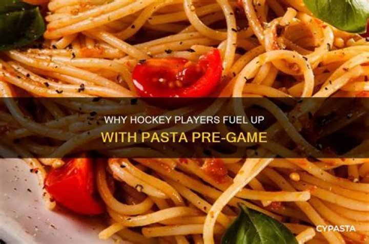Should you eat pasta before a hockey game?