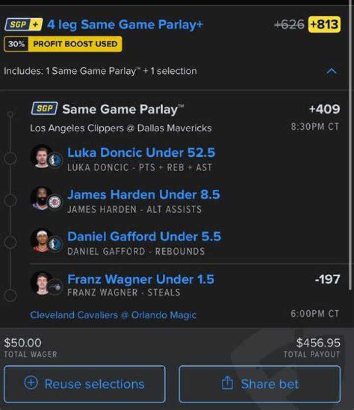 What's a 3 leg parlay?