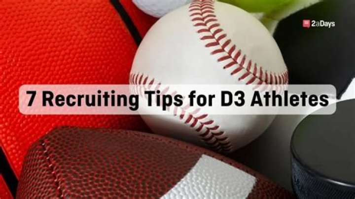 What's a D3 athlete?