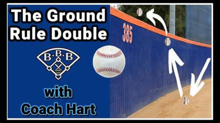 What's a ground rule double in baseball?