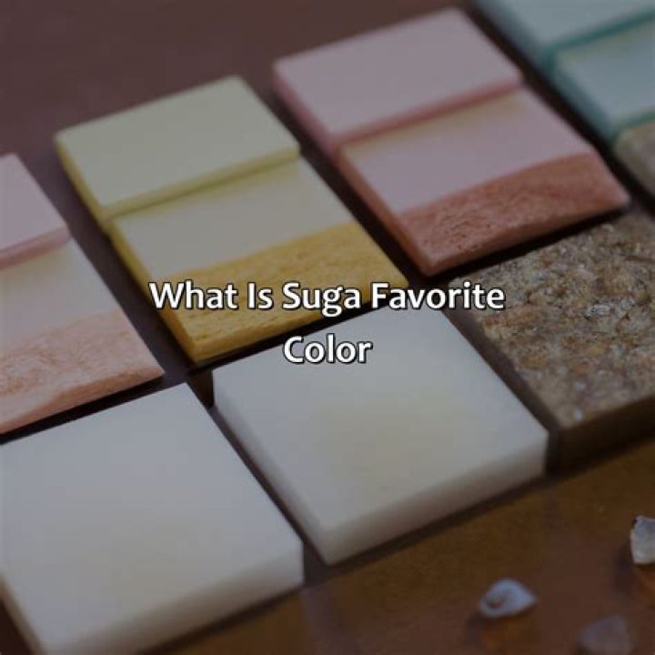 What's Suga's favorite color?