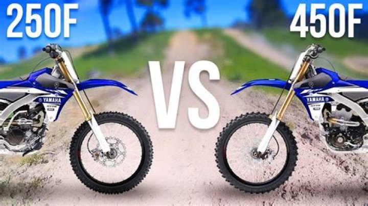 What's the difference between a 250 and 450 dirt bike?