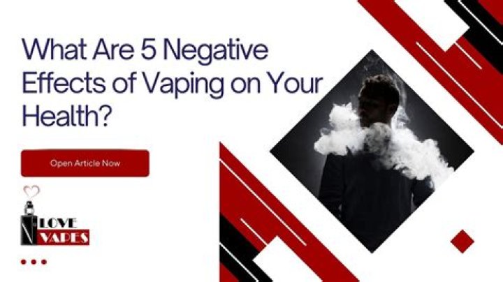 What are 5 negative effects of vaping?