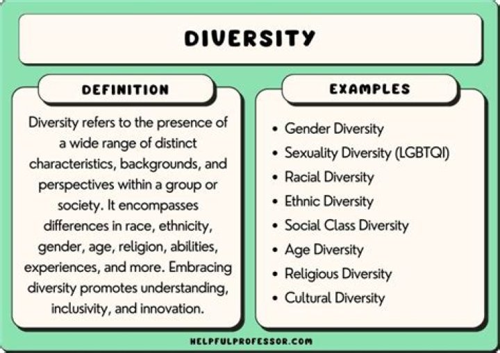 What are examples of diversity?