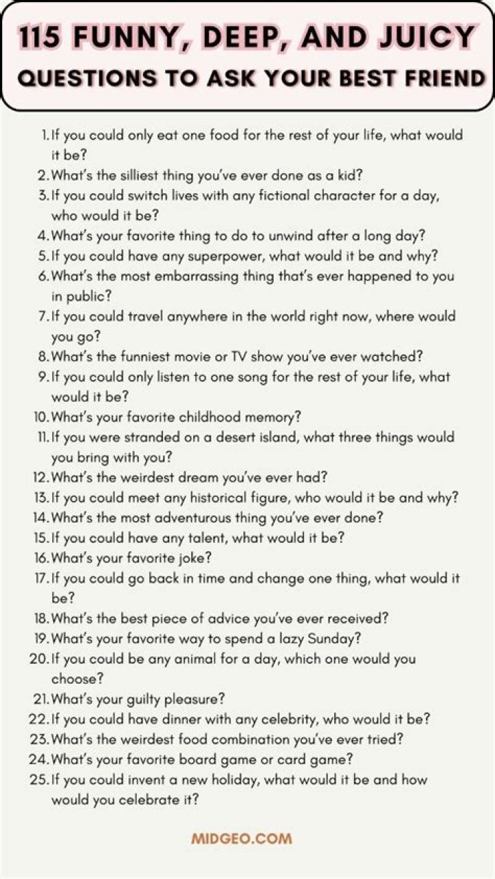 What are juicy questions to ask?
